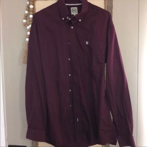 Cinch button down shirt